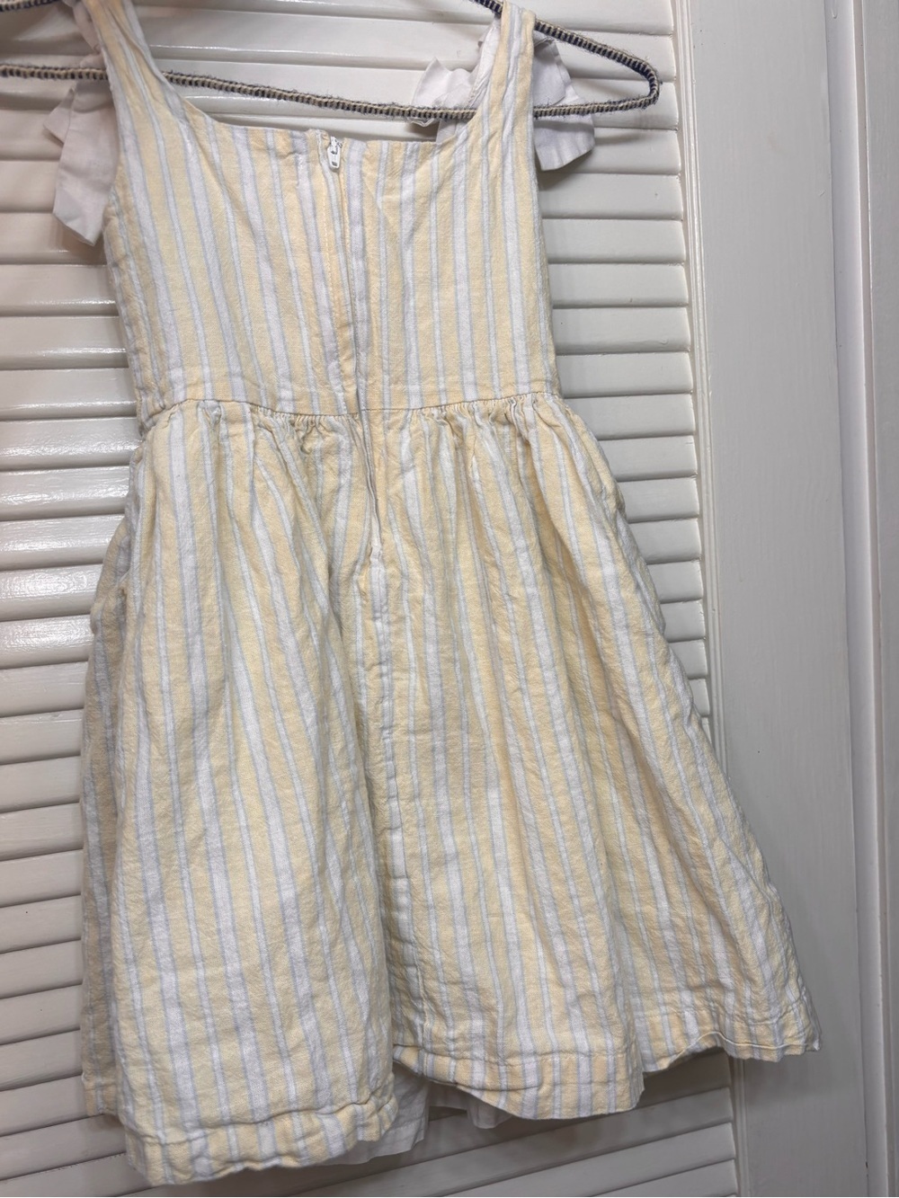 Hope & Henry Linen Bow Shoulder
Dress, Sunlit Stripe, Size 4 - Picture 5 of 6